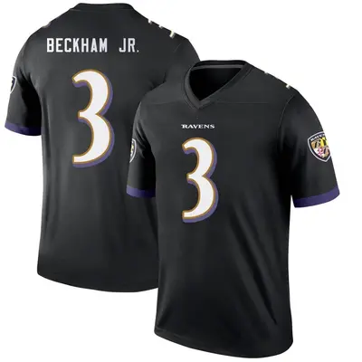 Men's Nike Odell Beckham Jr. White Baltimore Ravens Game Jersey